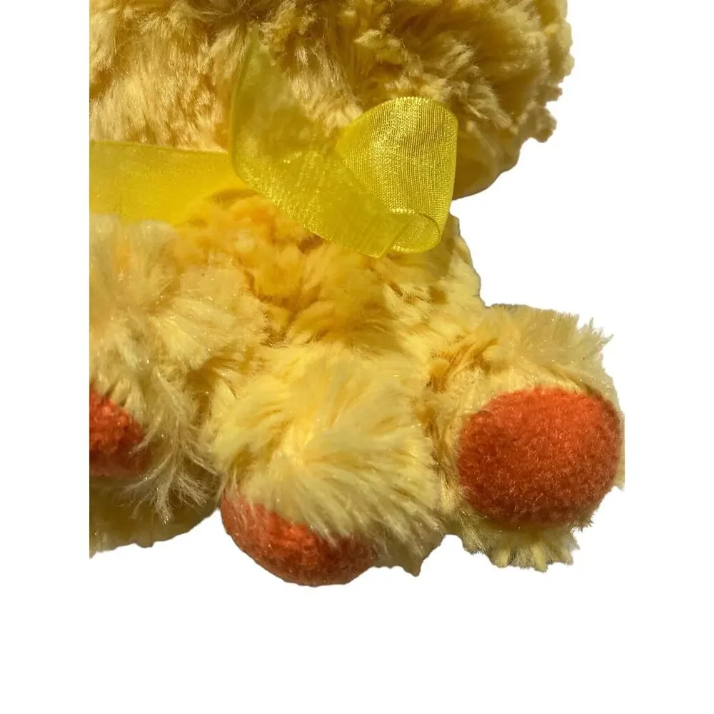 Walmart Yellow Duck Plush W/ Ribbon‎ Bow Toy